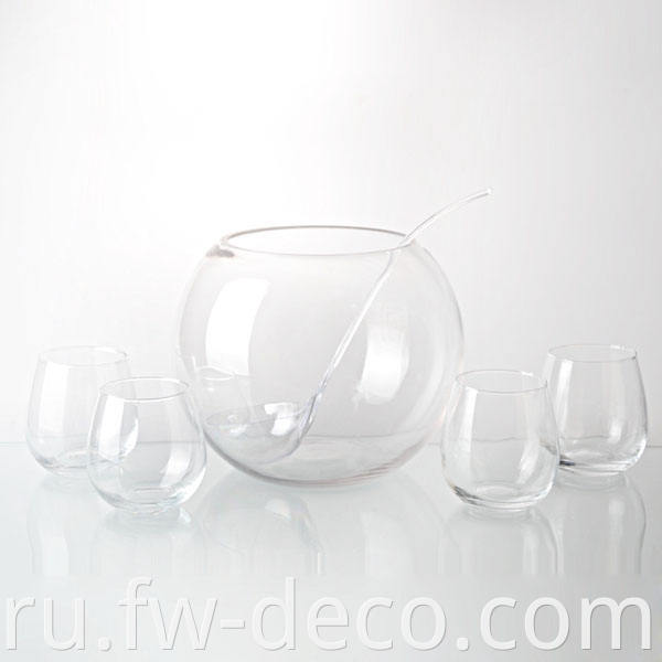glass punch set